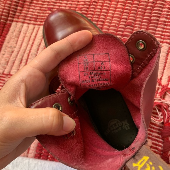 Red Dr. Marten Boots - Picture 3 of 3